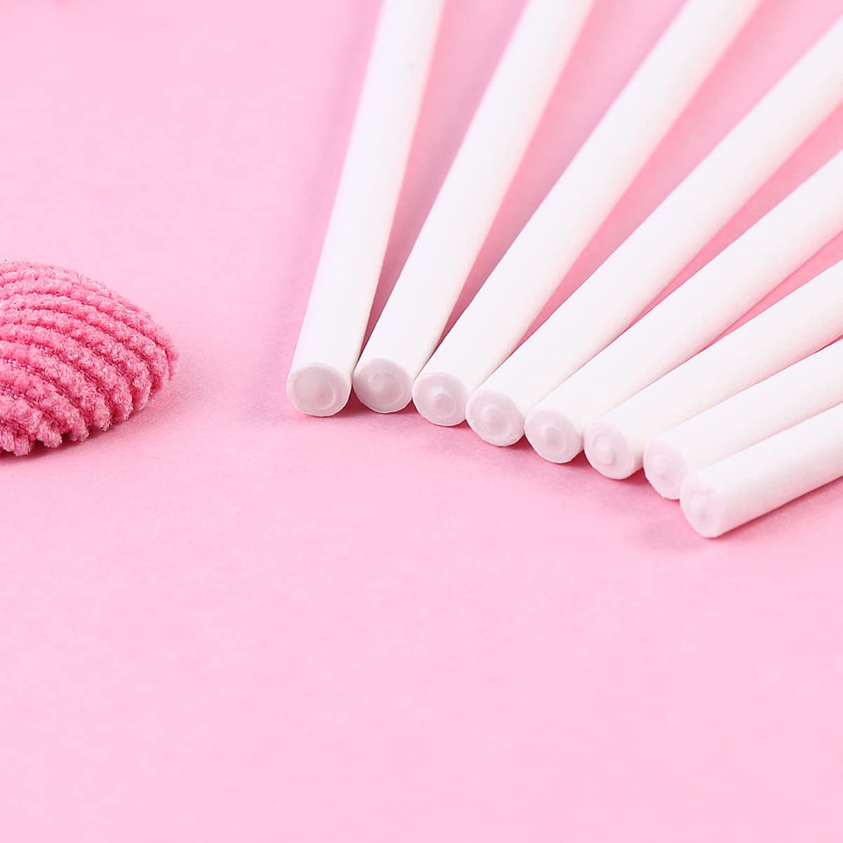 Luxshiny 100pcs White Candy Lollipop Sticks for Cupcake Decor & Party Treats