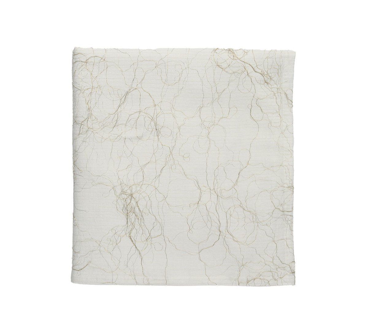 Elegant White Gold Silver Gossamer Tablecloth - Perfect for Weddings, Parties & Formal Dining Events