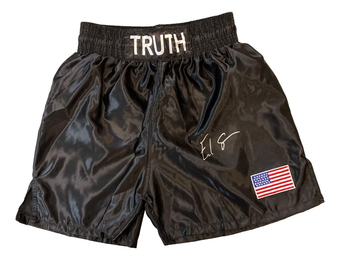 Errol Spence Jr Signed Custom Black Boxing Trunks - Authentic Collectible Boxing Gear for Training & Display | Perfect for Fans, Memorabilia Collectors & Gym Decor