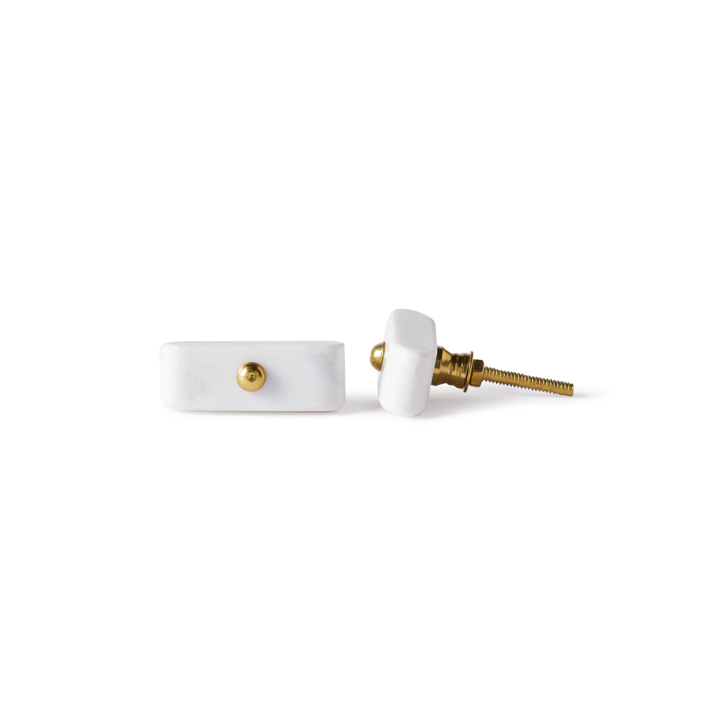 Ara White Ceramic Cabinet Knob - 5.5cm (2.16