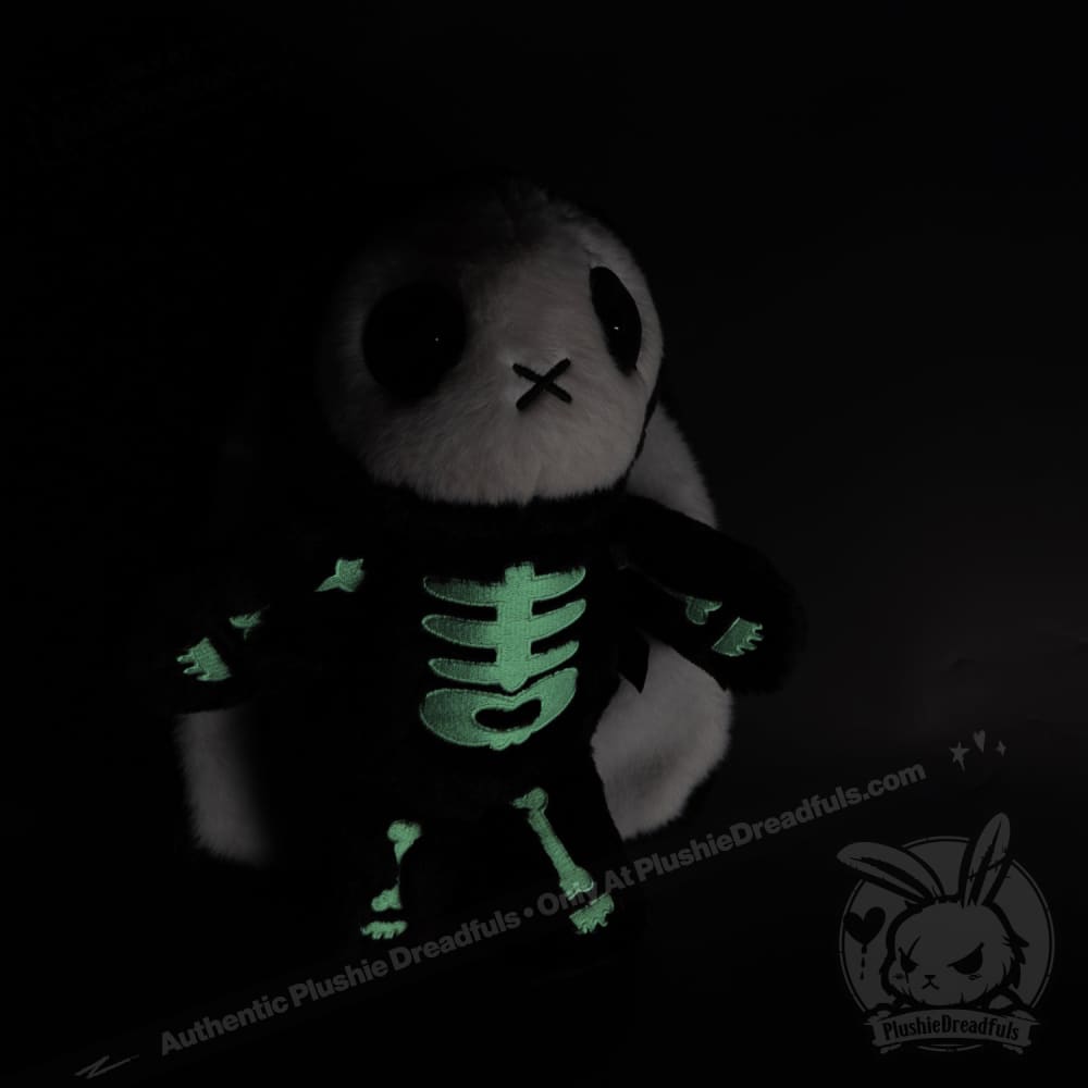 Plushie Dreadfuls Bone Organizer Bunny - Soft Stuffed Animal Toy for Kids, Cute Plush Bunny with Organ Pouch - Perfect for Halloween Decor, Bedroom Cuddling & Gift Giving