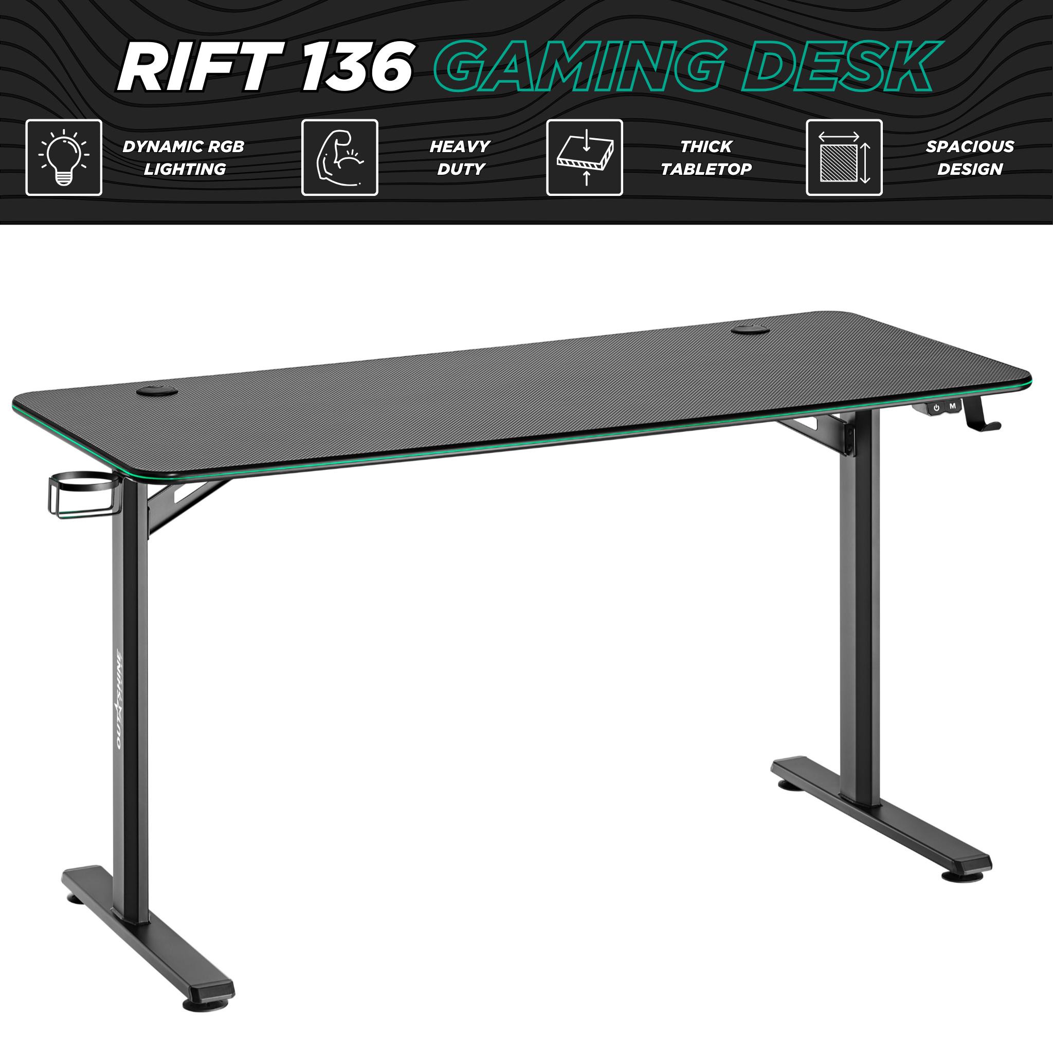 Rift Gaming Desk - 44.5