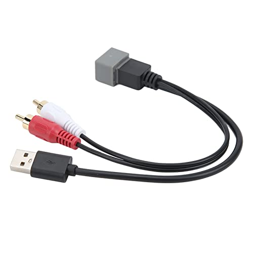 Shanrya USB Port Retention Cable - Anti-Wear USB Retention Adapter, Heat-Resistant & Anti-Aging ABS for Car Radio - Secure Connection for In-Car Entertainment & Navigation Systems