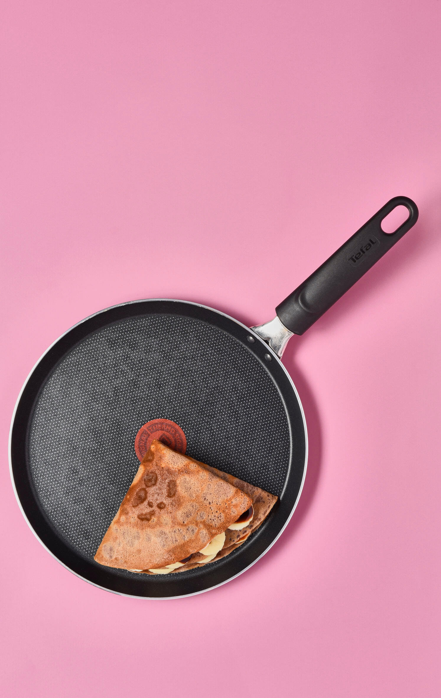 Tefal Simply Clean Non Stick Pancake Pan 25cm - Professional Grade Frying Pan for Perfect Pancakes, Crepes & Eggs - Ideal for Breakfast, Brunch & Family Cooking - Dishwasher Safe & Easy to Clean