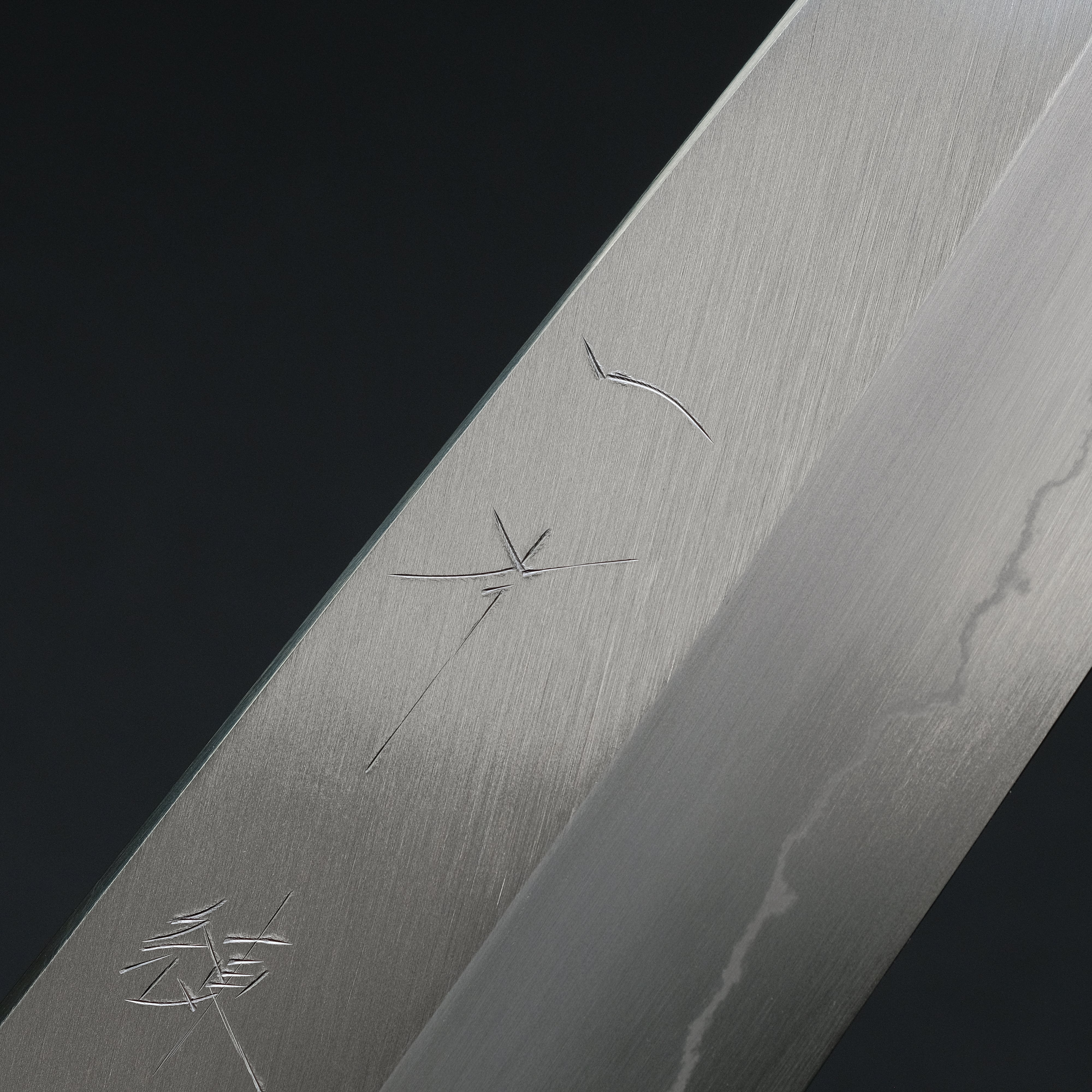 Hitohira Kikuchiyo Ren Silver #3 Gyuto 210mm Japanese Chef Knife with Ho Wood Handle - Professional Kitchen Tool for Slicing, Dicing & Meat Cutting
