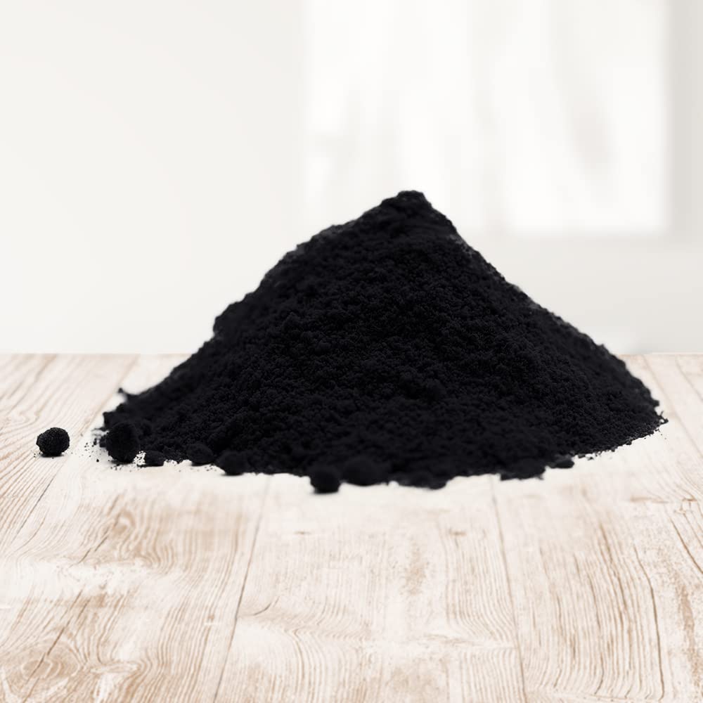 Premium Real Milk Paint Pigment Powder & Mica Powder - 16 oz Lamp Black for Epoxy Resin, Concrete, Wood Putties, Plaster & Plastic Resins | Ideal for DIY Crafts, Furniture Restoration & Artistic Creations