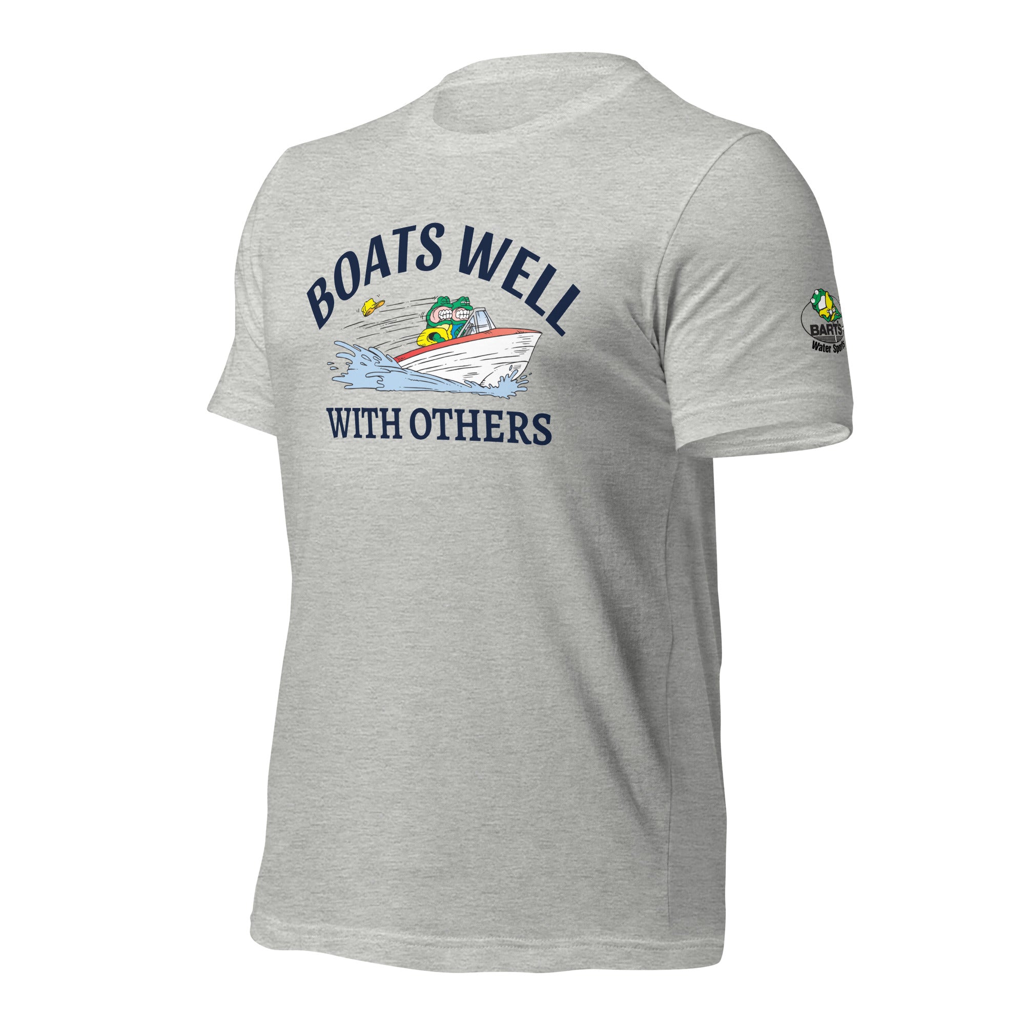 Boats Well with Others Unisex T-Shirt | Bart's Water Sports | Perfect for Boating, Sailing & Water Sports Enthusiasts