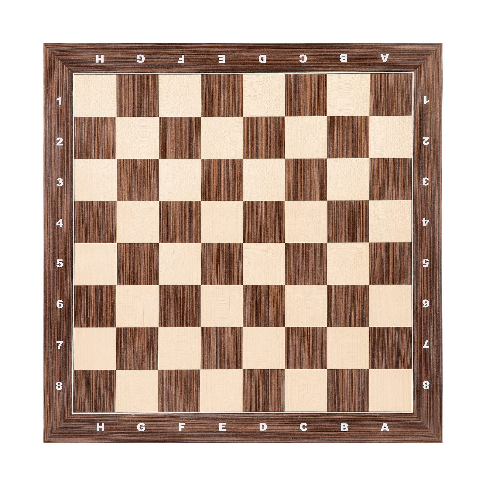 Woodronic 19-Inch Professional Tournament Chess Board with 2-Inch Squares - Premium Wooden Chess Set for Adults & Chess Enthusiasts - Perfect Gift for Players, Home Decor, and Game Nights