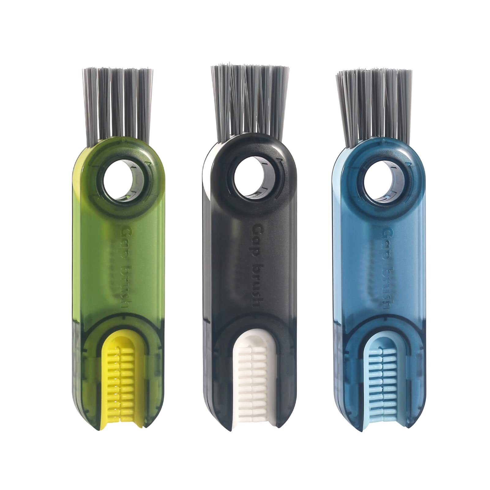 3-in-1 Cup Cleaner Brush Set - Silicone Bottle Cleaning Tools for Kitchen & Travel