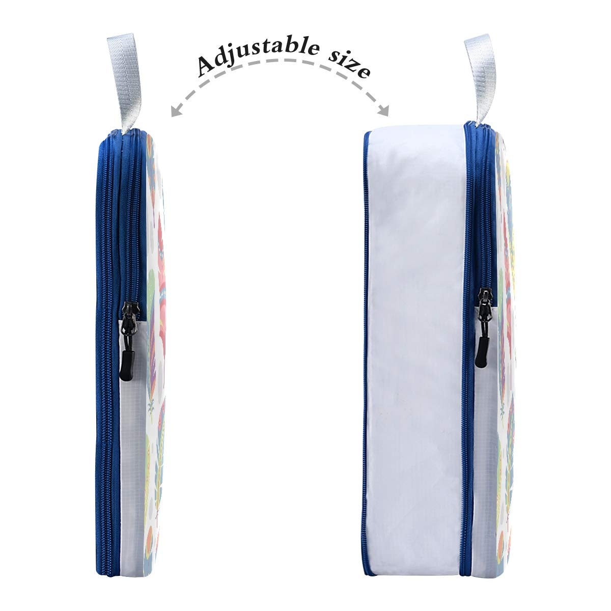 Featherlight Expandable Compression Packing Cubes Set - 3pc Travel Organizers with Separate Dirty Laundry Bag, Water-Resistant Storage for Suitcases - Perfect for Backpacking, Business Trips & Family Vacations