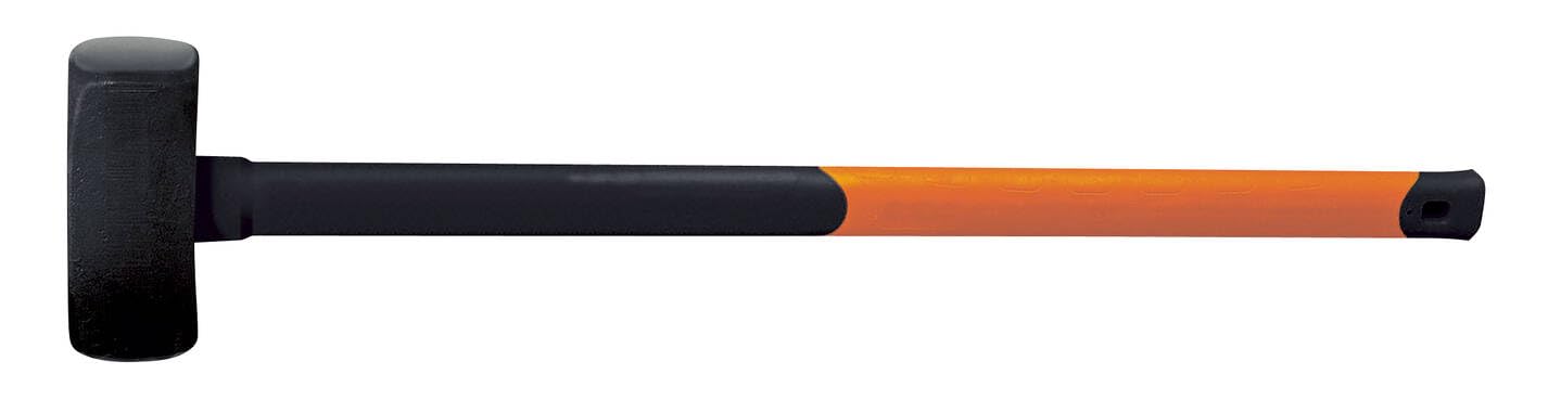 Fiskars 8.6 lb Forged Carbon Steel Sledge Hammer - Black/Orange (Model 1001619) | Heavy-Duty Demolition Tool for Construction, Wood Splitting & DIY Projects