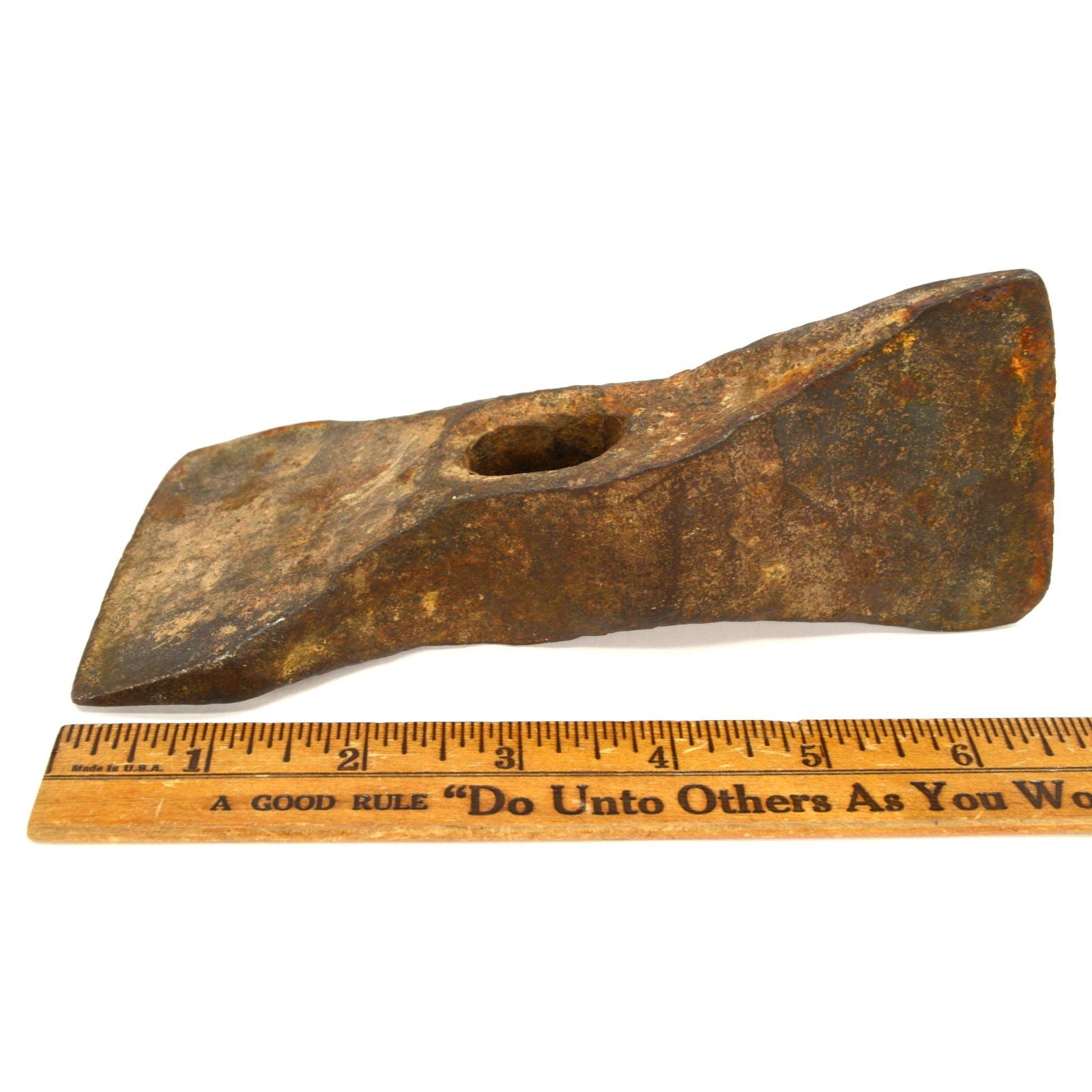 Antique TWIBIL Double Cross Bit Hatchet - Blacksmith Axe with Adze - Crude & Unique Tool for Woodworking, Camping, and Bushcraft