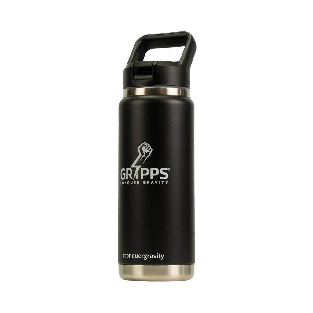 Gripps Load Rated Steel Water Bottle - 5 Pack | Durable & Insulated Stainless Steel Bottles for Gym, Hiking, Camping & Outdoor Activities