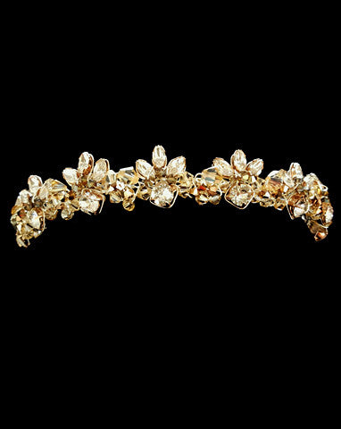 Elegant Bridal Crystal Headband with Chain & Drop Crystals – Perfect for Weddings, Prom & Formal Events | Tiivel by Kezani