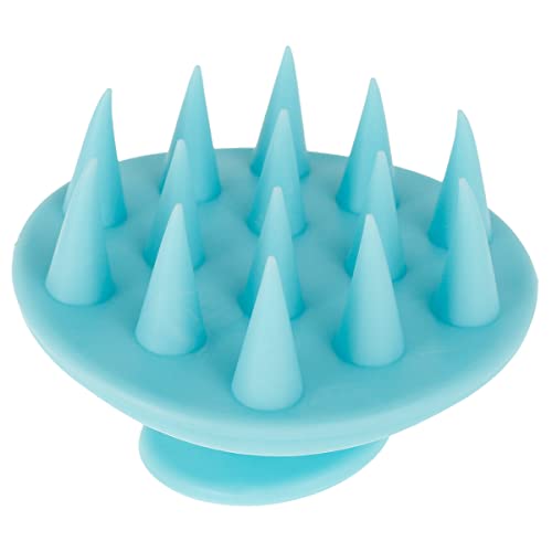 Scalp Massager Shampoo Brush - Soft Silicone Hair Care Brush for Men & Women - Gentle Head Washer & Cleanser for Wet/Dry Hair - Perfect for Oily, Curly, Straight & All Hair Types (Blue) | Relaxing Scalp Care & Stress Relief at Home or Salon
