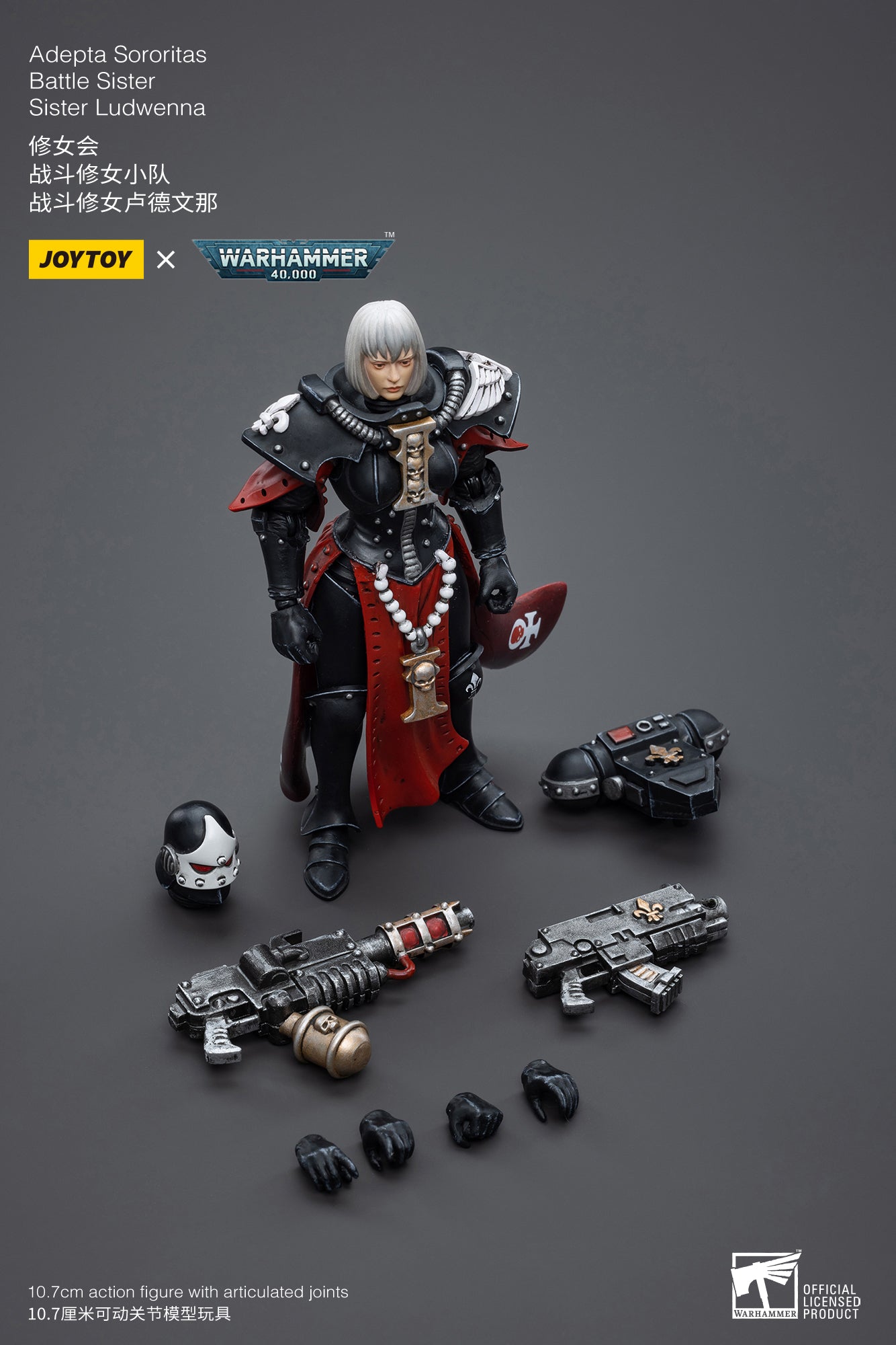 Pre Order JOYTOY 1/18 Scale Warhammer 40K Adepta Sororitas Battle Sister Action Figure Set (5PCS) - Reissue Edition - Perfect for Warhammer 40K Collectors and Tabletop Gaming Scenes