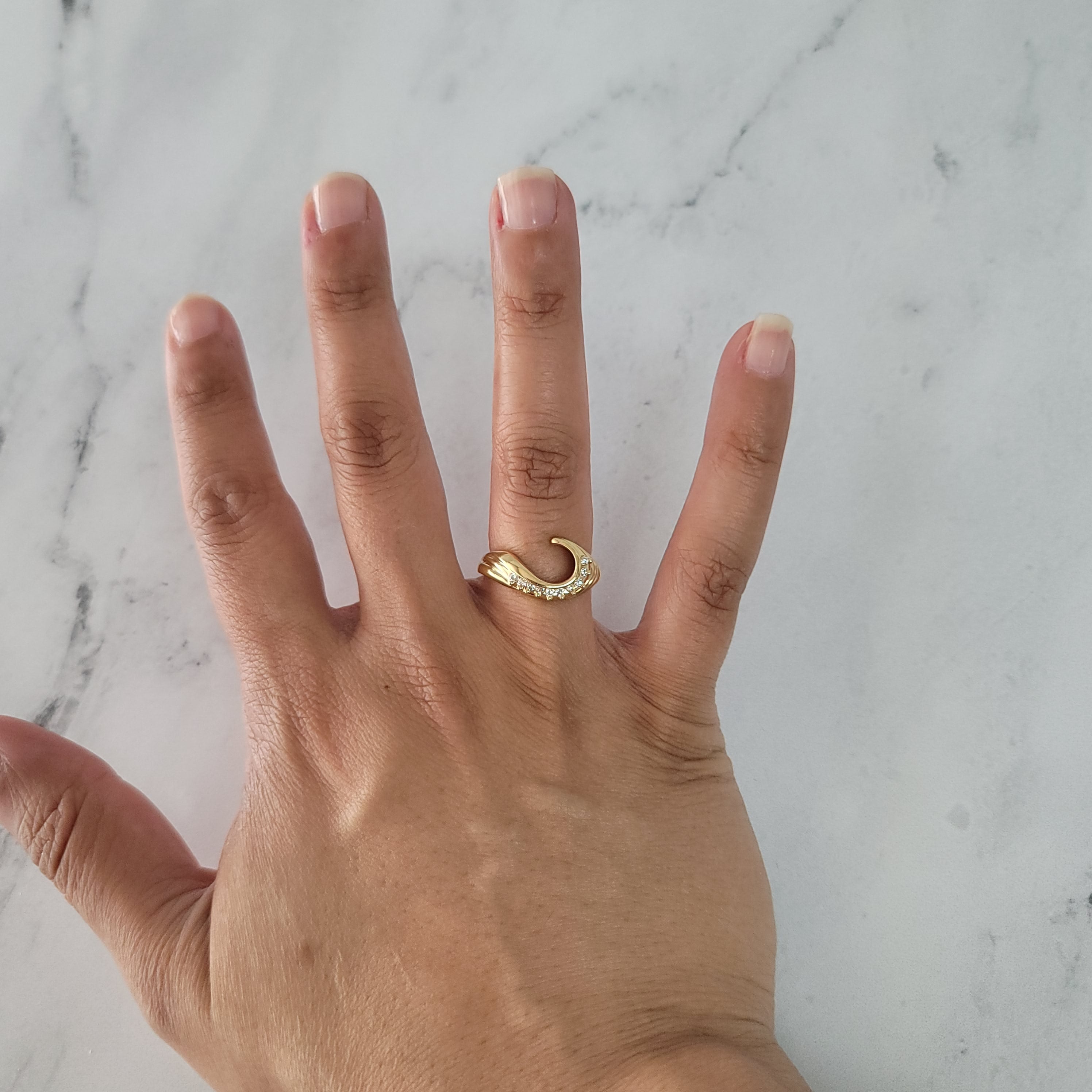14K Yellow Gold Diamond Ring Wrap Enhancer - 0.15cttw Wedding Band for Engagement Rings, Anniversary Gifts & Bridal Jewelry
