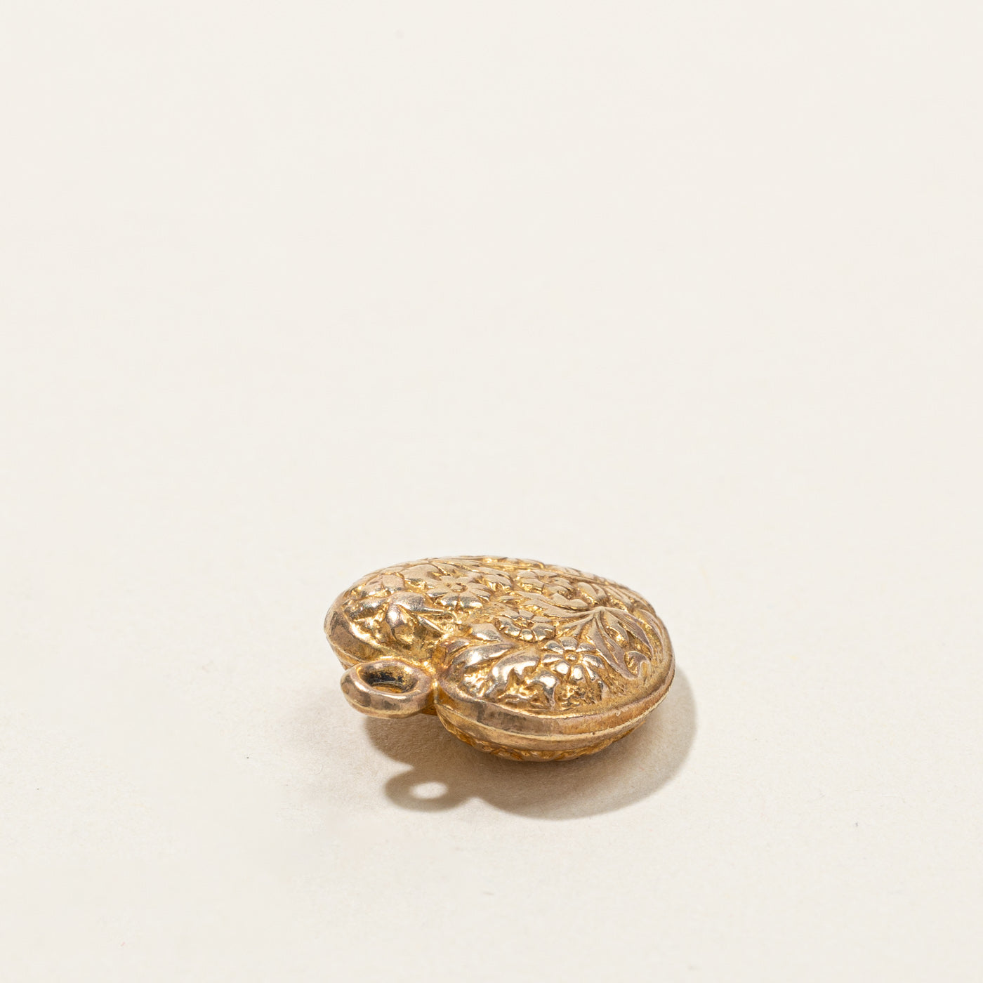 Vintage 1967 London 9k Gold Textured Heart Charm Pendant - Perfect for Necklaces, Bracelets & Special Occasion Jewelry Gifts