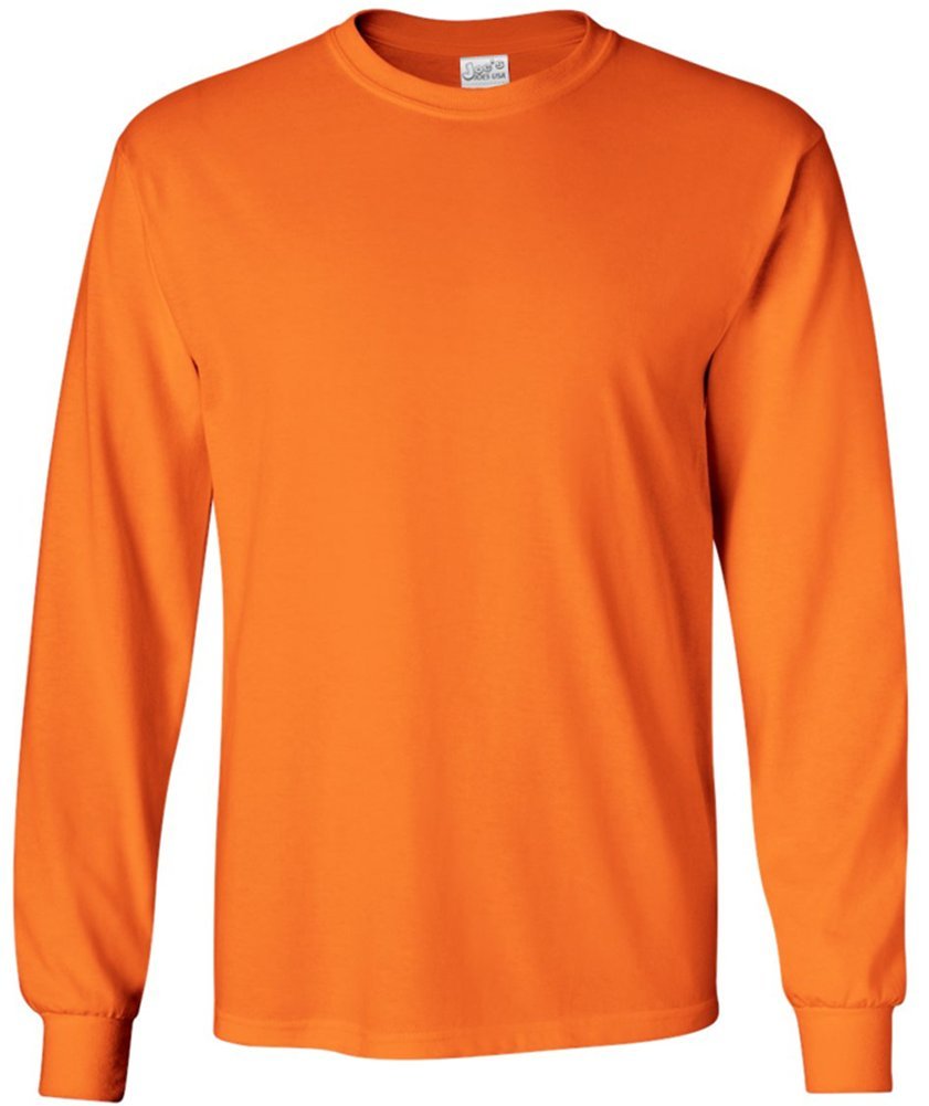 Joe's USA - High-Visibility Safety Orange Work T-Shirts, Crewneck Sweatshirts, Hoodies & Jackets for Construction, Road Work & Outdoor Safety