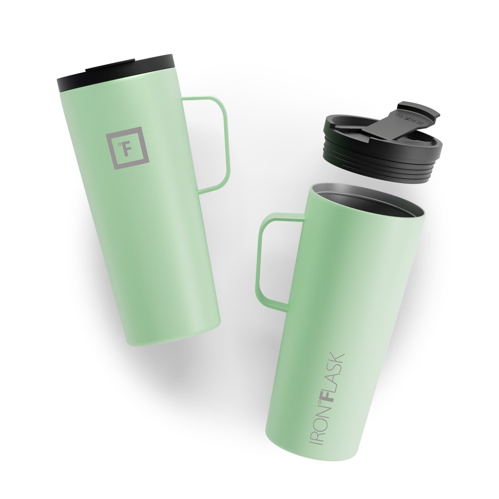 24 Oz Insulated Grip Coffee Mug 2.0 - Leak-Proof Travel Tumbler with Handle for Hot & Cold Drinks - Perfect for Office, Commute, Camping & Outdoor Activities