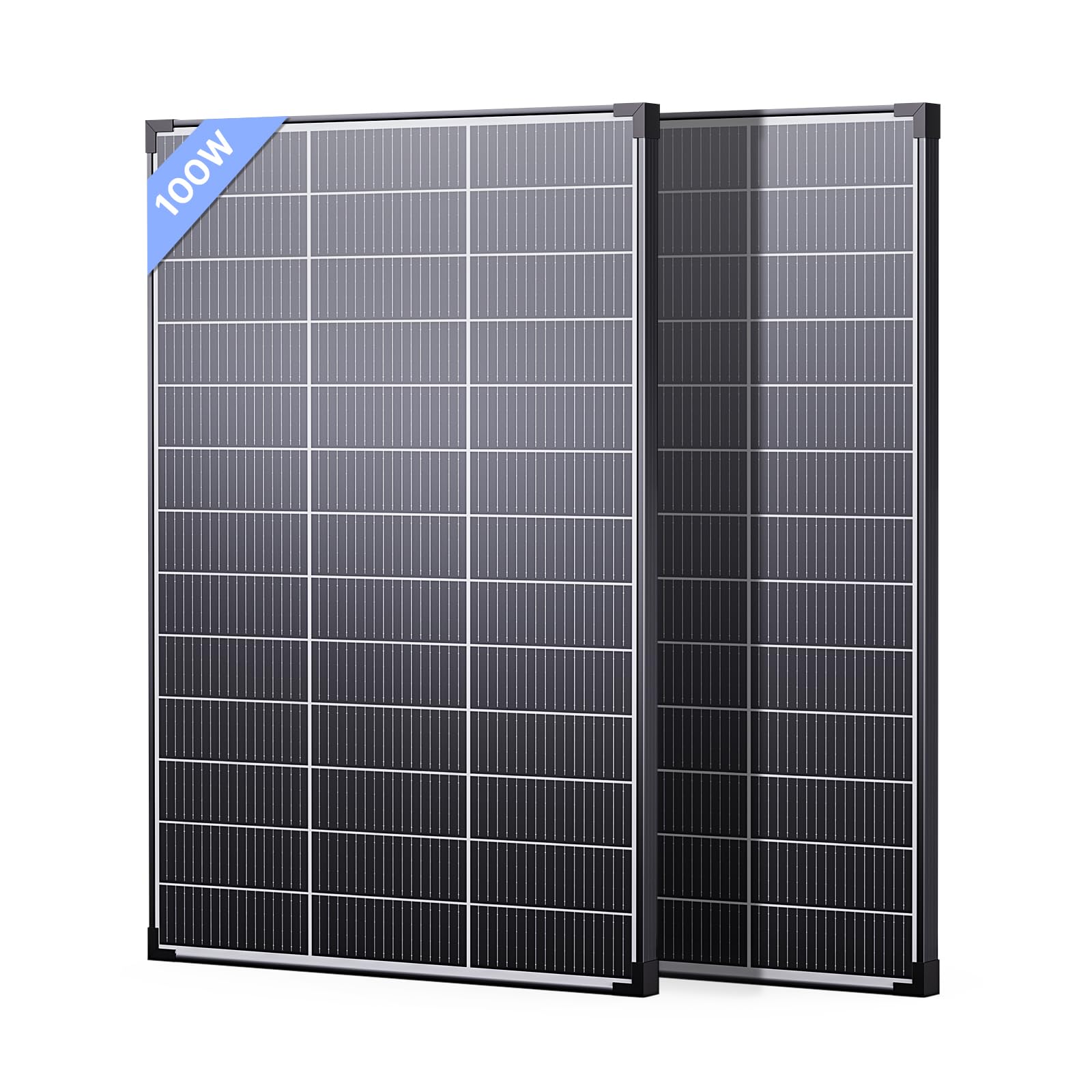 200W 16BB N-Type Monocrystalline Solar Panel Kit (2x100W) - 25% High Efficiency, IP68 Waterproof - Perfect for RV, Trailer, Marine, Rooftop, Farm & Off-Grid Power - Great Gift for Men & Outdoor Enthusiasts