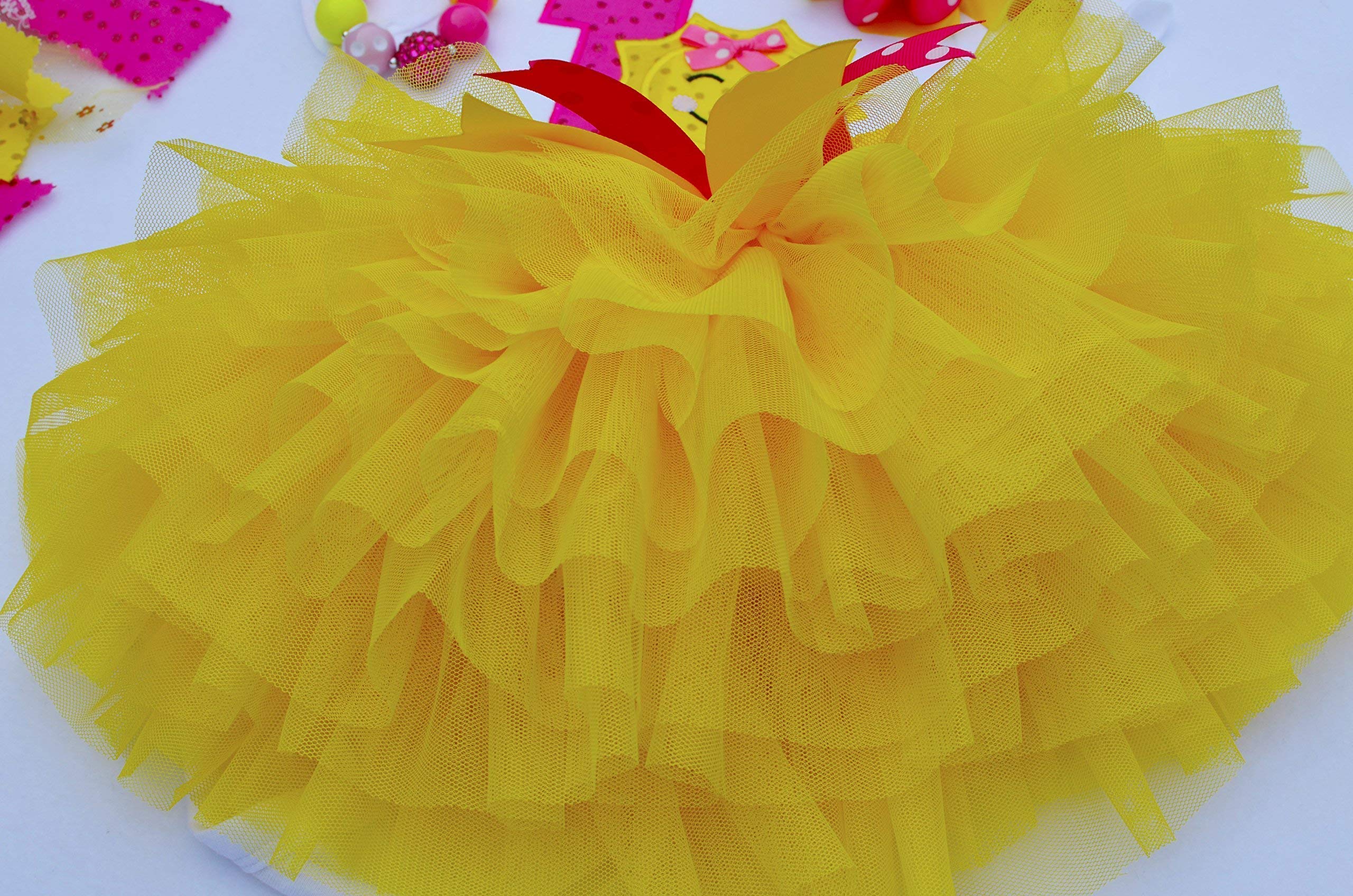You Are My Sunshine First Birthday Outfit for Baby Girl - Yellow Tutu Dress & Cake Smash Bodysuit | Perfect 1st Birthday Gift & Photo Shoot Outfit