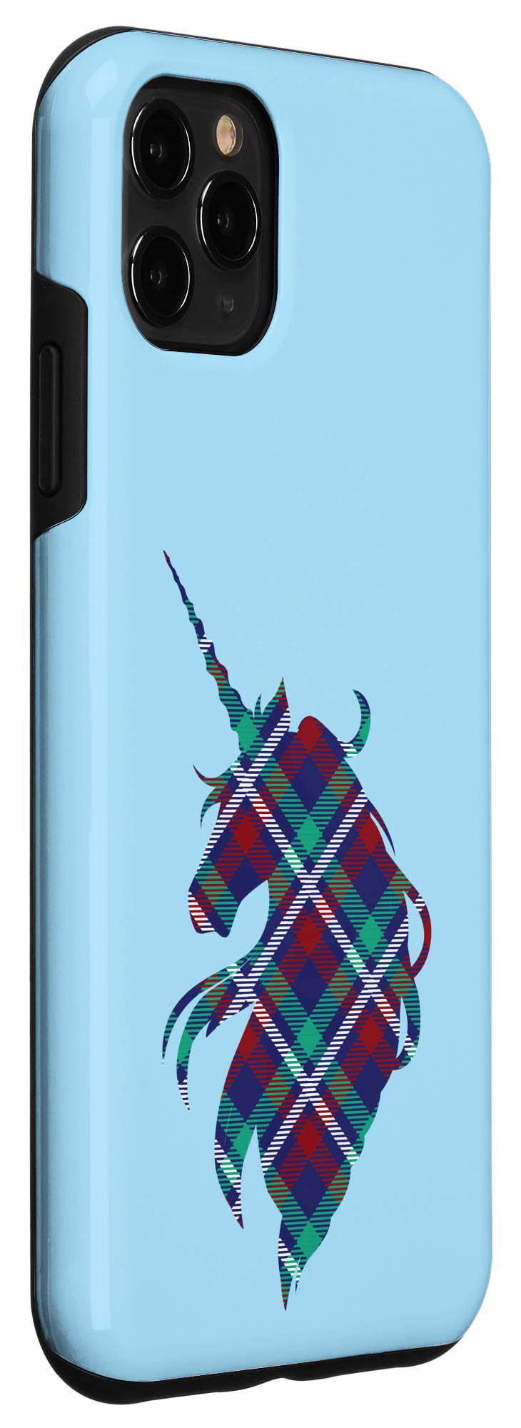 iPhone 11 Pro Max Case - Scottish Plaid Unicorn Design, Scotland Pride Protective Cover | Perfect for Travel, Daily Use & Gift Giving