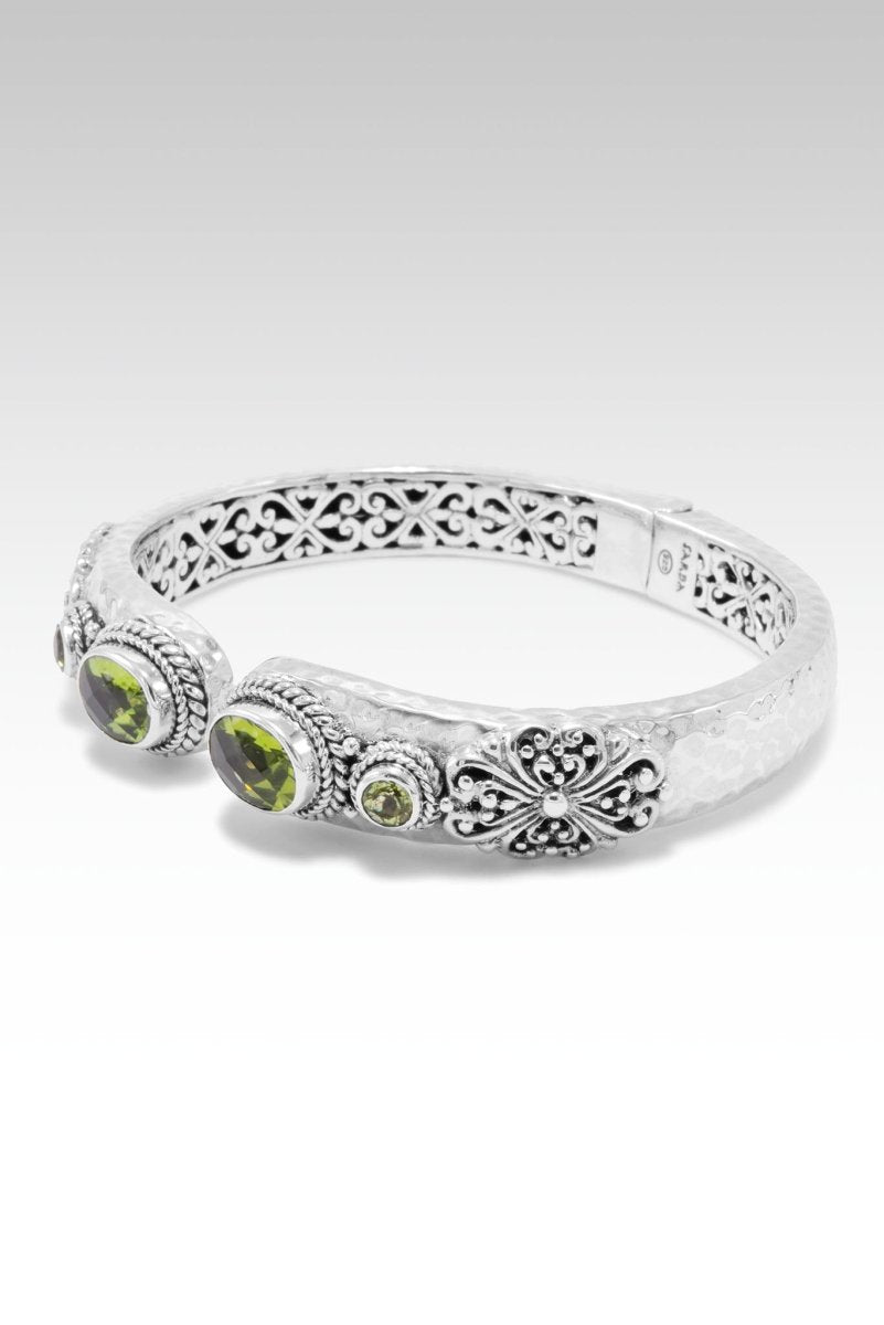 Wondrous Grace Tip to Tip Bracelet™ in Peridot Green - Elegant Adjustable Gemstone Jewelry for Women, Perfect for Weddings, Parties & Everyday Wear