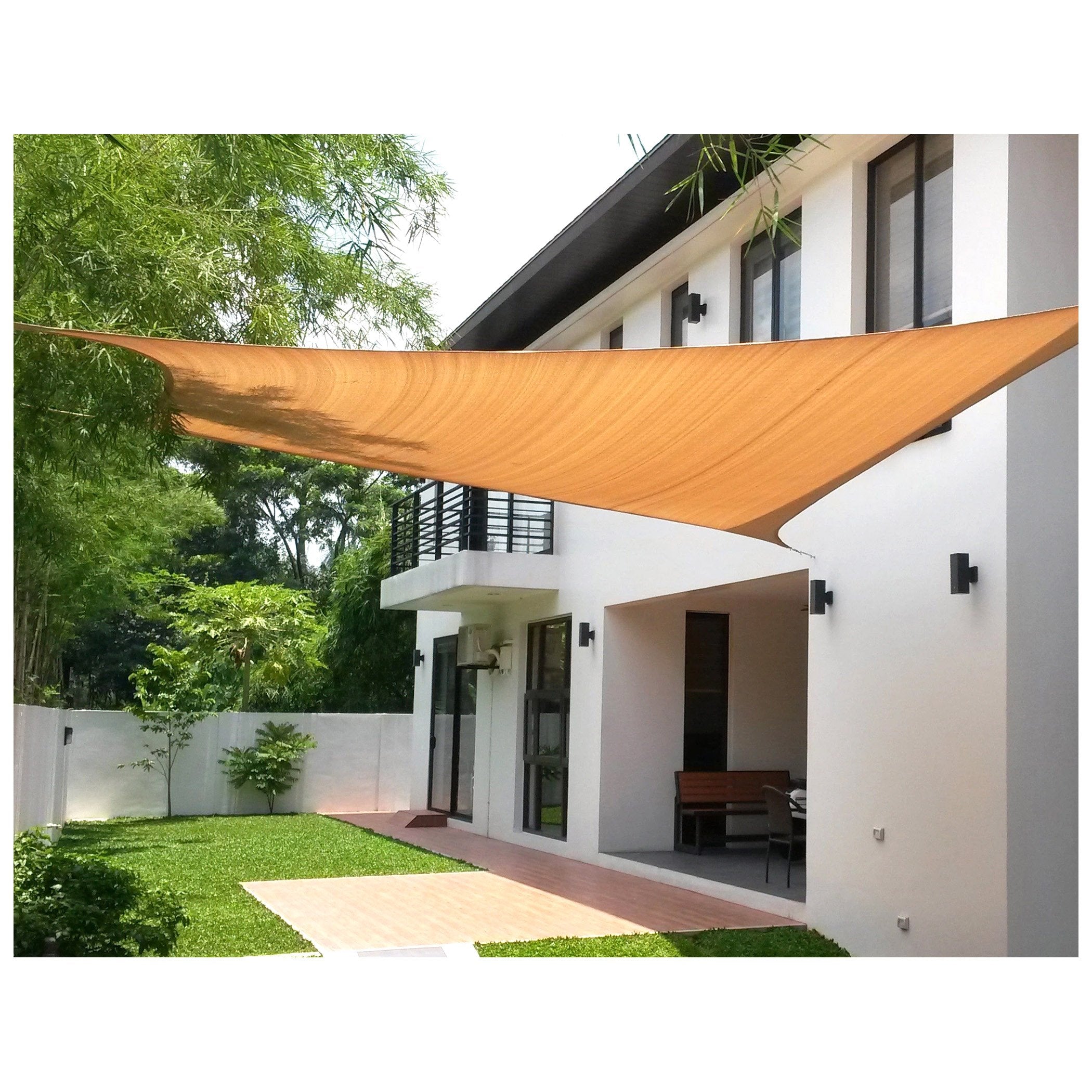 5.0 x 5.0m Square Al Fresco Sail Shade - UV Protection Outdoor Canopy for Patio, Garden, and Poolside - Perfect for Sun Shade, Backyard Relaxation, and Outdoor Entertaining