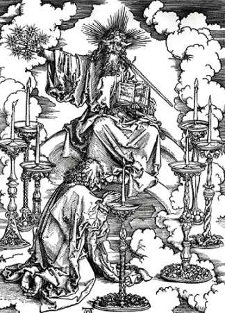Albrecht Durer Seven Candlesticks Art Print - 18x24 Inch Biblical Wall Decor for Home, Church & Office | Revelation Inspired Religious Poster