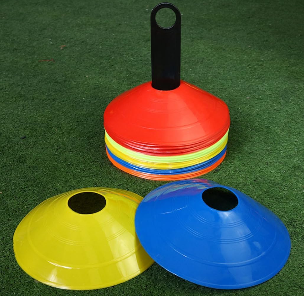 20PCS Soccer Training Cones - Agility Markers for Football, Sports Disc Cones for Soccer Drills, Practice & Outdoor Games - Perfect for Kids, Coaches & Team Training