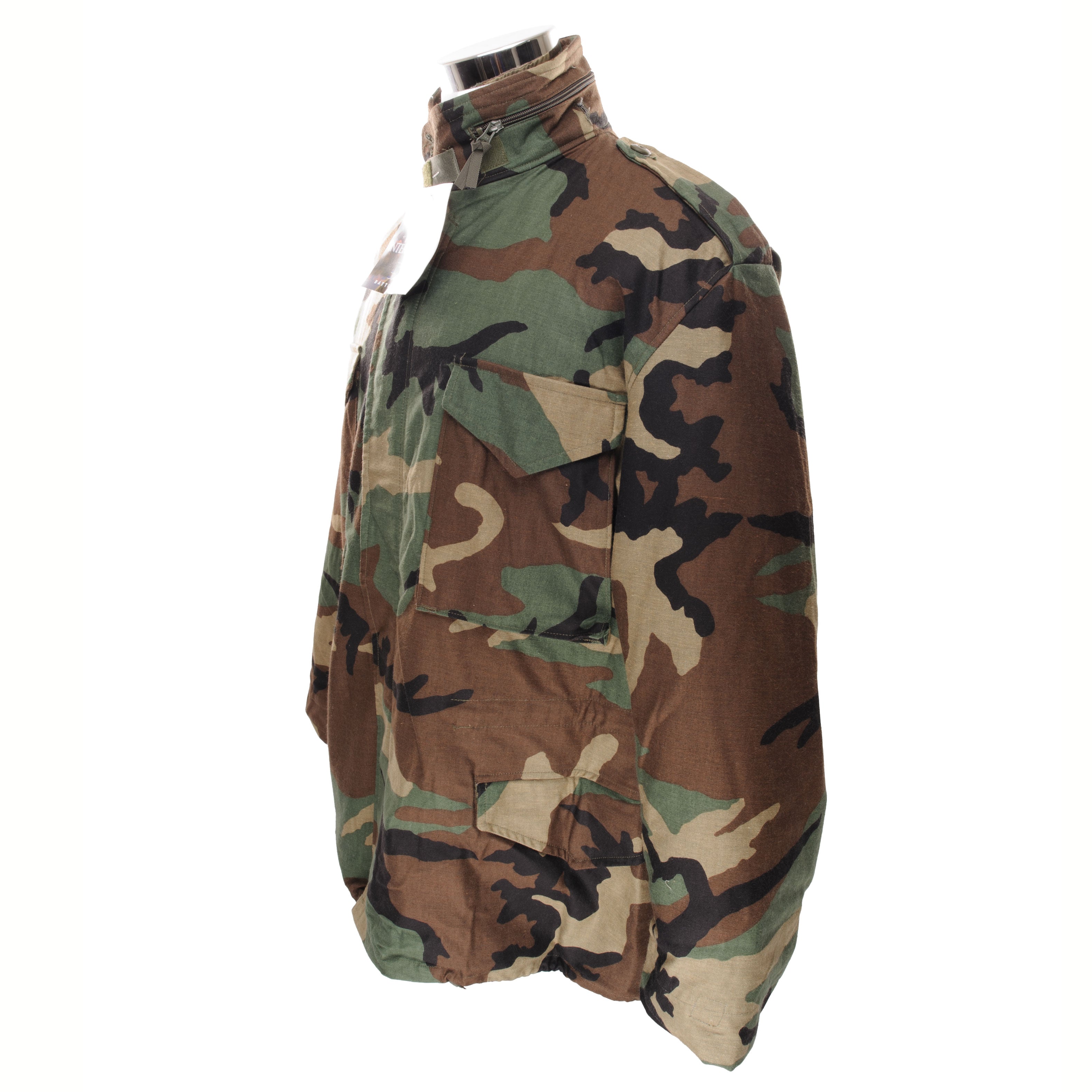 Vintage M65 Woodland Camo Field Jacket by Propper International - Medium Regular Size (1997) - Perfect for Outdoor Adventures, Hunting & Military Enthusiasts