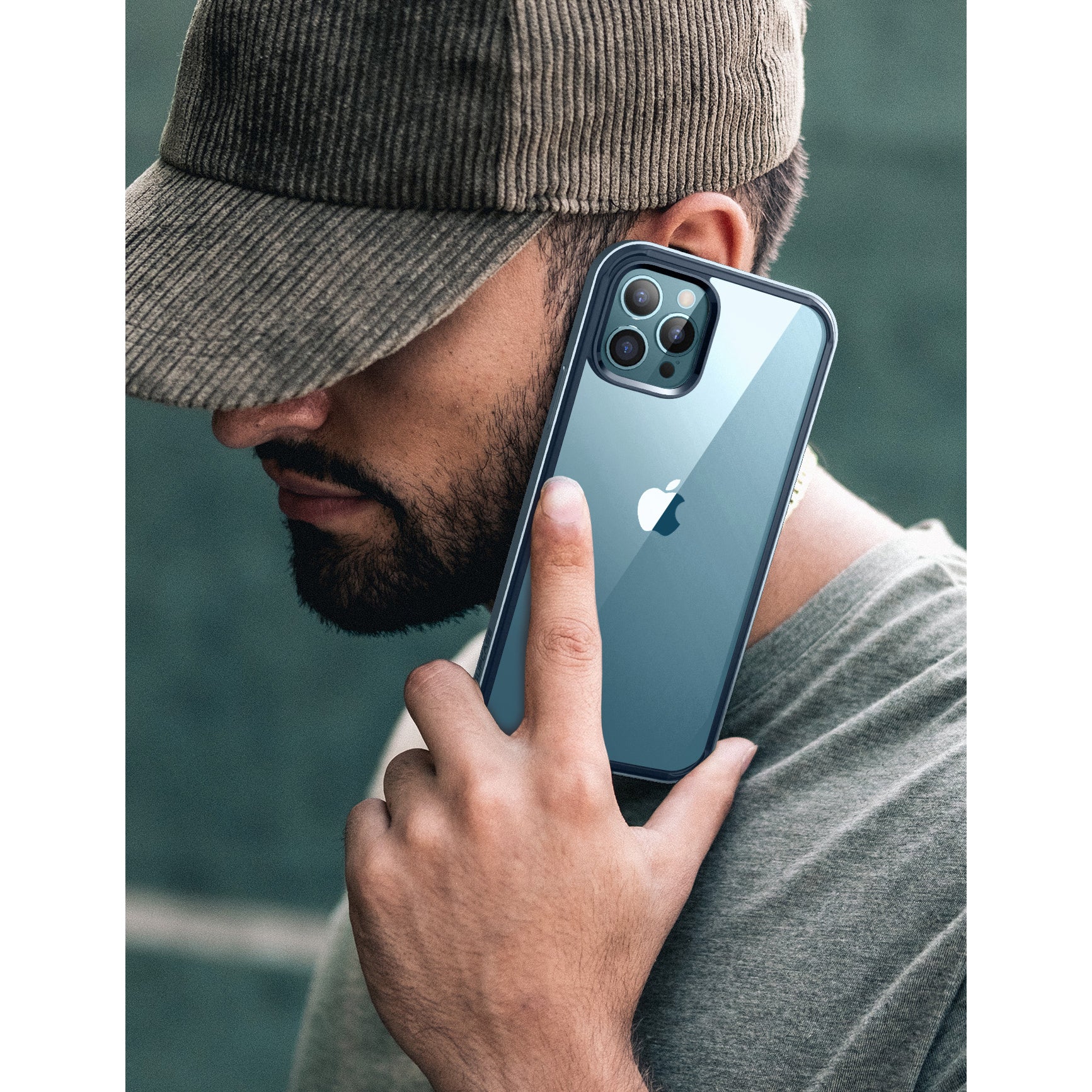 iPhone 13 Pro Max Case 6.7 Inch | Unicorn Beetle Edge Clear Bumper Protective Cover - Blue | Shockproof & Scratch Resistant for Daily Use, Work & Outdoor Activities