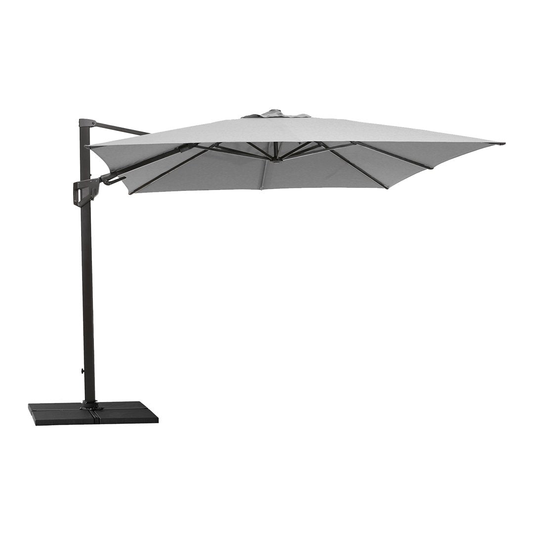 Hyde Luxe Tilt Patio Umbrella with Heavy Duty Base - Perfect for Poolside, Backyard, and Outdoor Dining Areas