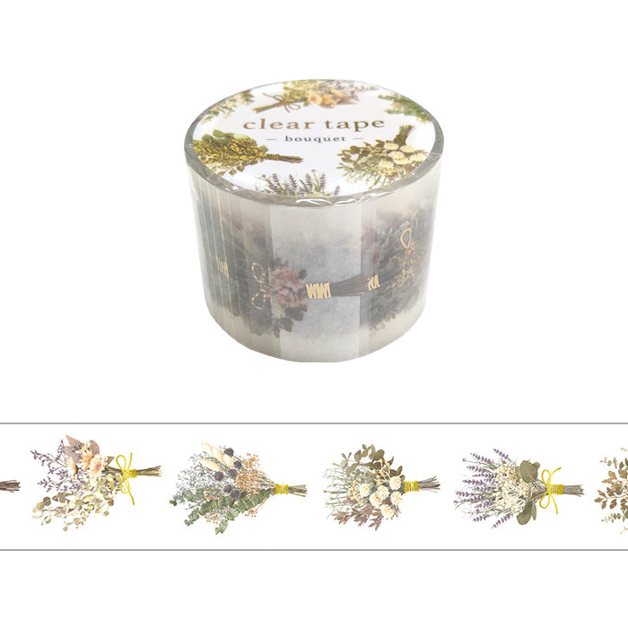 Clear PET Packaging Tape for Shipping and Mailing - Strong Adhesive Bouquet Design Gift Wrapping, Moving Boxes, and Parcel Sealing - 2 Inch x 55 Yards (6 Rolls) - Perfect for Ecommerce, Home Office, and Craft Projects