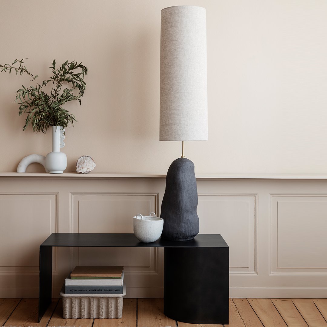 Hebe Lamp Base Only - Modern Minimalist Table Lamp Base for Home Office, Bedroom, and Living Room Decor