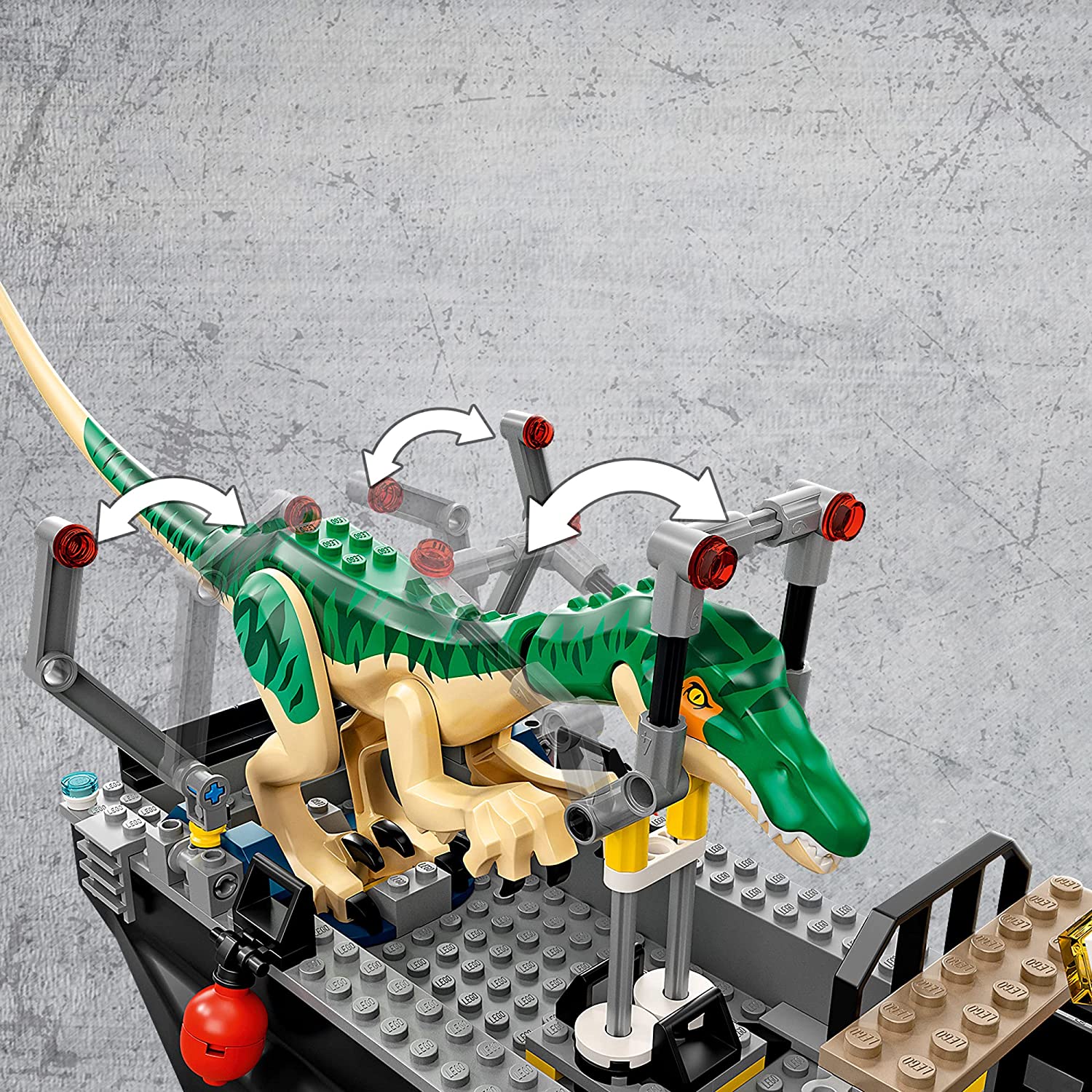 LEGO Jurassic World Baryonyx Dinosaur Boat Escape Set 76942 - Buildable Dinosaur Toy with Minifigures for Kids & Collectors - Perfect for Jurassic Park Themed Play & Display