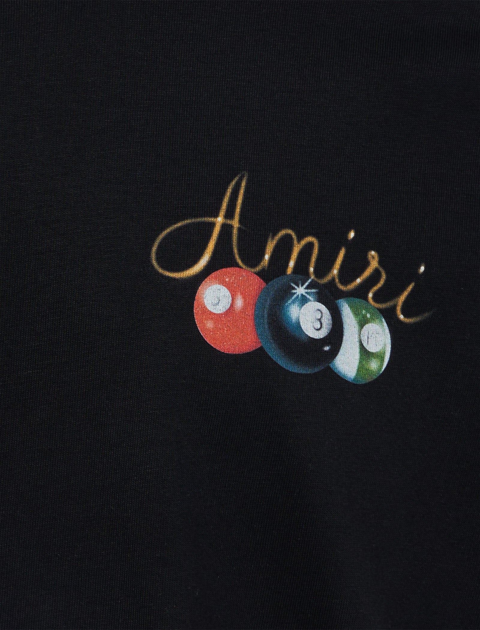 Amiri Pool Cue Graphic T-Shirt for Men - Stylish Cotton Tee with Unique Print - Perfect for Casual Wear, Street Style & Billiards Enthusiasts