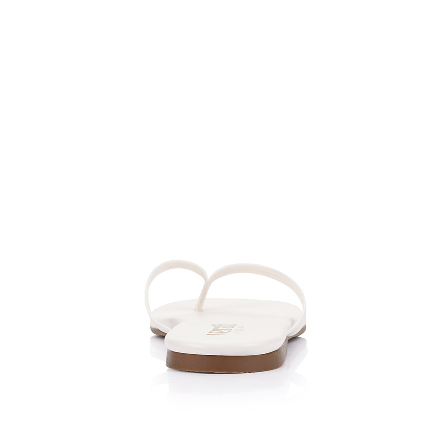 Tori Thongs Sandals for Women - Chalk White Comfortable Flip Flops | Perfect for Beach, Pool, and Summer Outfits