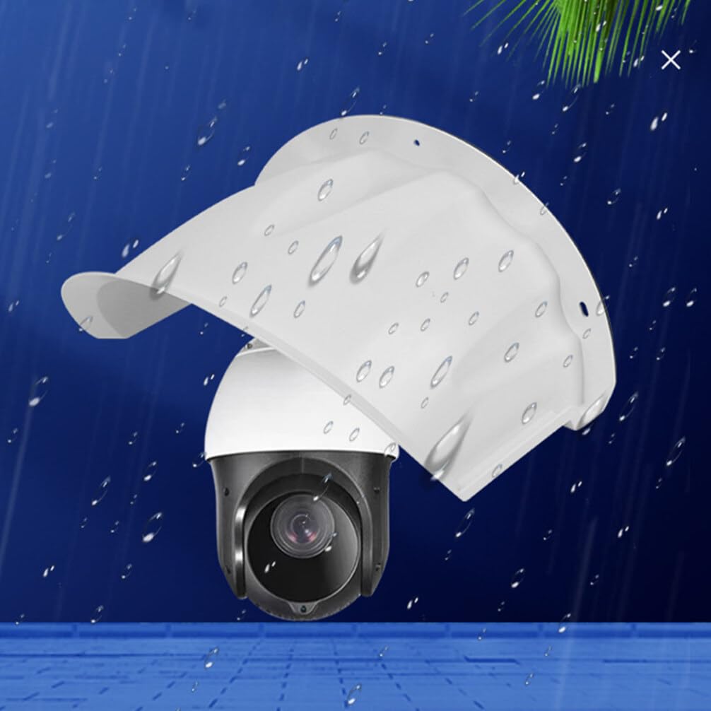 Outdoor Security Camera Cover Shield - Universal Waterproof Sun & Rain Protection for Surveillance Cameras - Ideal for Home, Office, and Business Security Systems