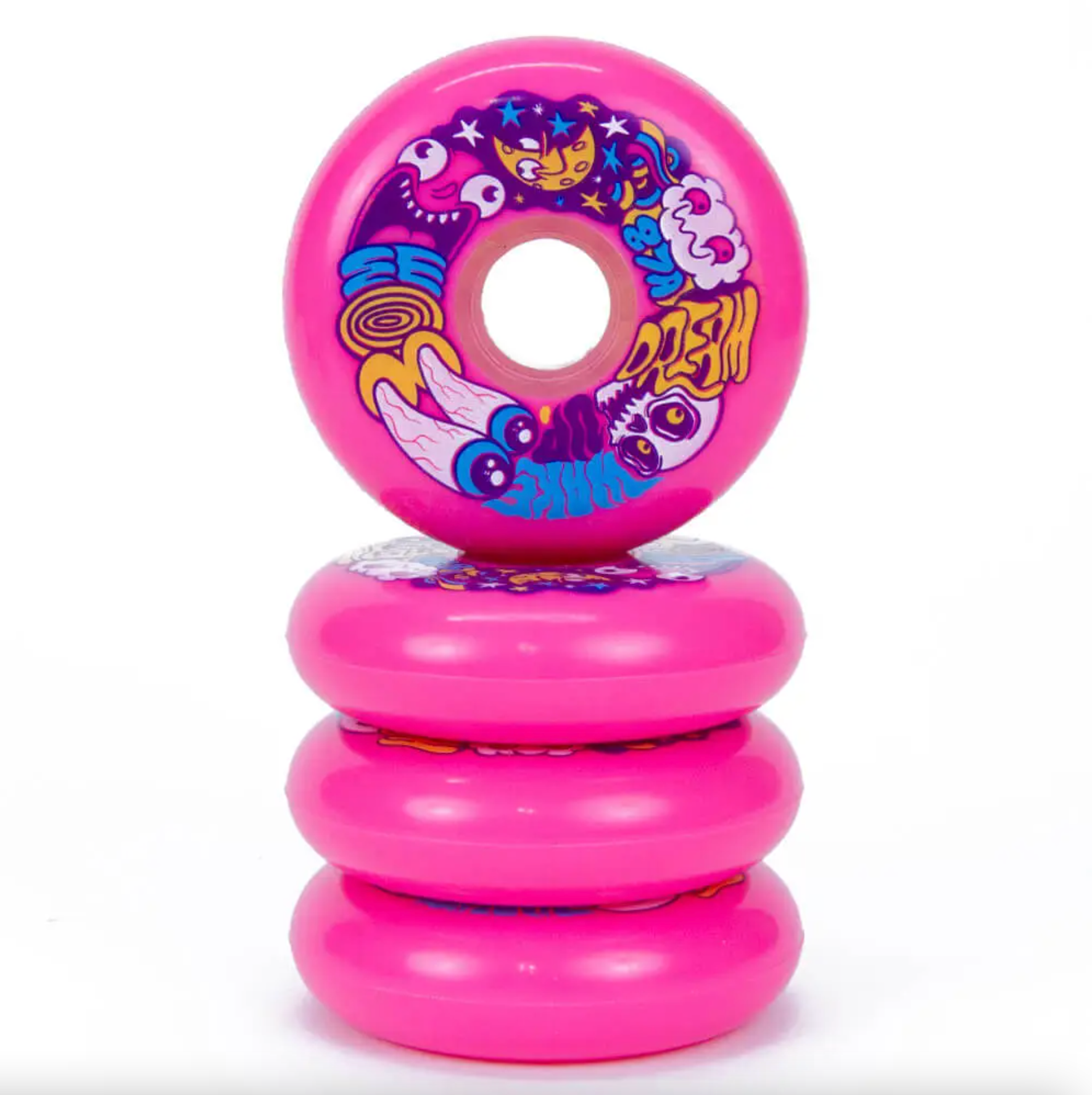 Dream Wake Up 80mm Inline Skate Wheels - High Performance Rollerblade Wheels for Speed Skating, Fitness, and Outdoor Sports