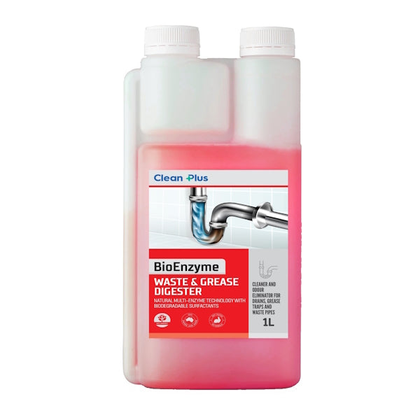 BioEnzyme Waste & Grease Digester - Eco-Friendly Drain Cleaner for Kitchen Sinks, Septic Tanks & Garbage Disposals - Eliminates Odors & Breaks Down Organic Waste Naturally