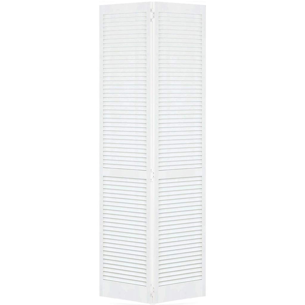 Kimberly Bay® Traditional White Louvered Bi-Fold Closet Door 80x24 - Perfect for Bedrooms, Walk-In Closets & Home Organization