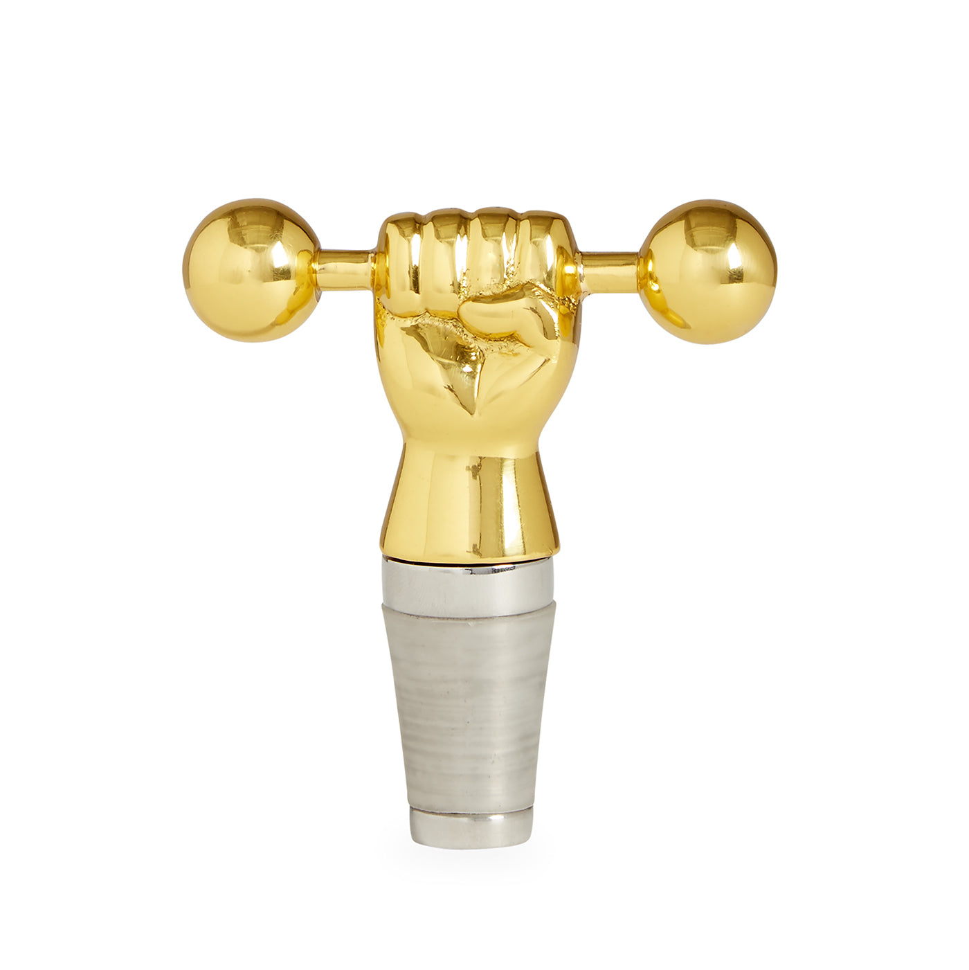 Premium Barbell Bottle Stopper - Durable Wine & Champagne Bottle Sealer for Home Bars, Parties & Gifts - Keep Drinks Fresh & Sparkling