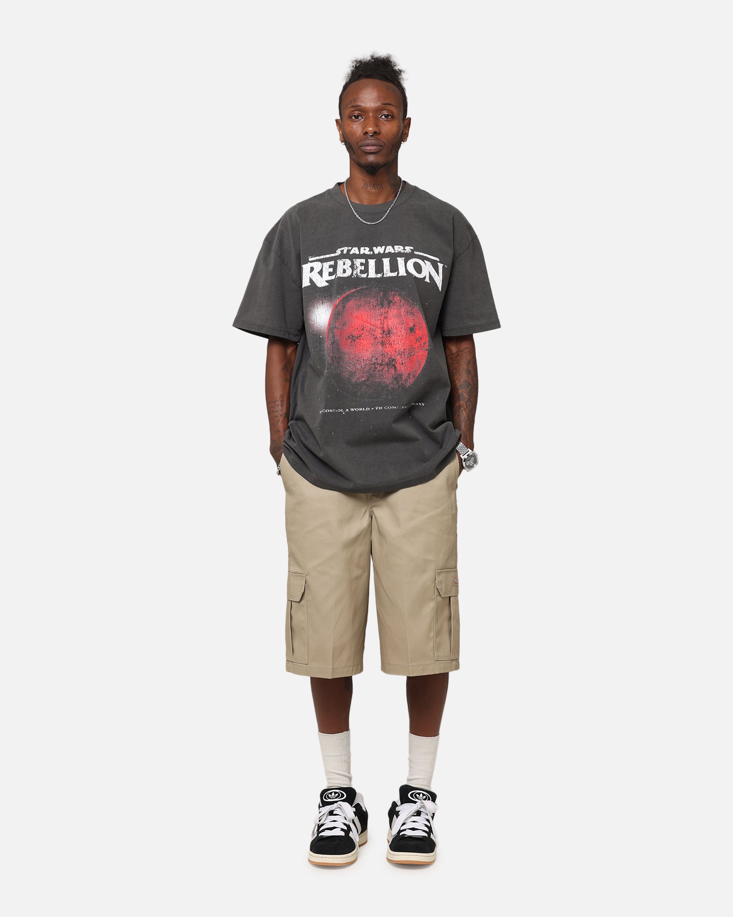 Star Wars Battlefront Rebellion Heavy T-Shirt for Men - Black Cotton Vintage Graphic Tee - Perfect for Cosplay, Gaming & Casual Wear