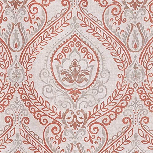 Damask | Red on Beige