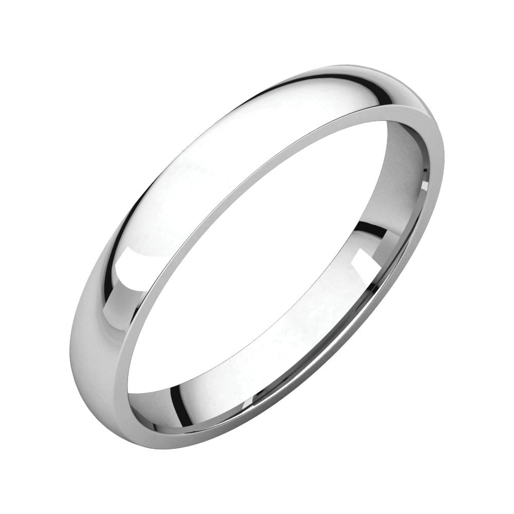 925 Sterling Silver 3mm Polished Comfort Fit Men's Wedding Band Ring - Size 6.5 - Perfect for Weddings, Anniversaries & Everyday Wear - Hypoallergenic & Tarnish Resistant