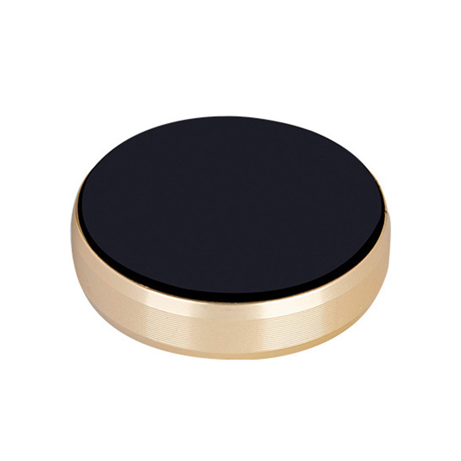 Universal Round Magnetic Air Vent Phone Holder - Car Mount Stand for iPhone, Samsung & Smartphones - Gold | Hands-Free Driving, GPS Navigation & Safe Travel Accessories