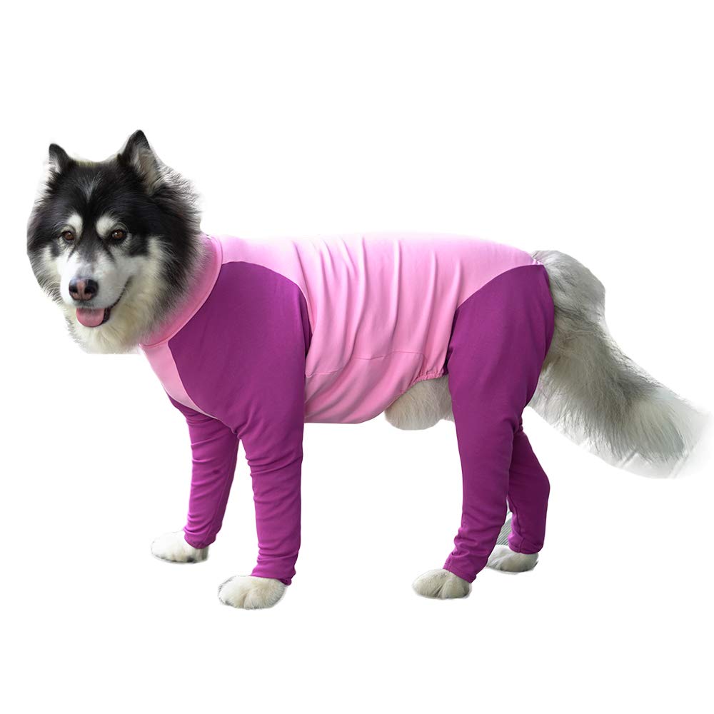 Dog Clothes for Large Breeds - Elastic Cotton Pajama Jumpsuit for Medium to Big Dogs | Cozy Sleepwear & Indoor Loungewear for Pets