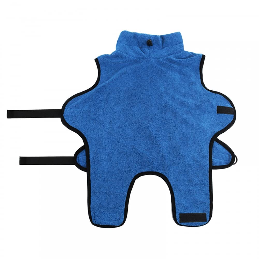 MiOYOOW Adjustable Dog Bathrobe - Quick Dry Pet Towel Coat for Small, Medium & Large Dogs & Cats (XS, S, M, L, XL) - Perfect for Post-Bath Drying, Grooming & Home Relaxation